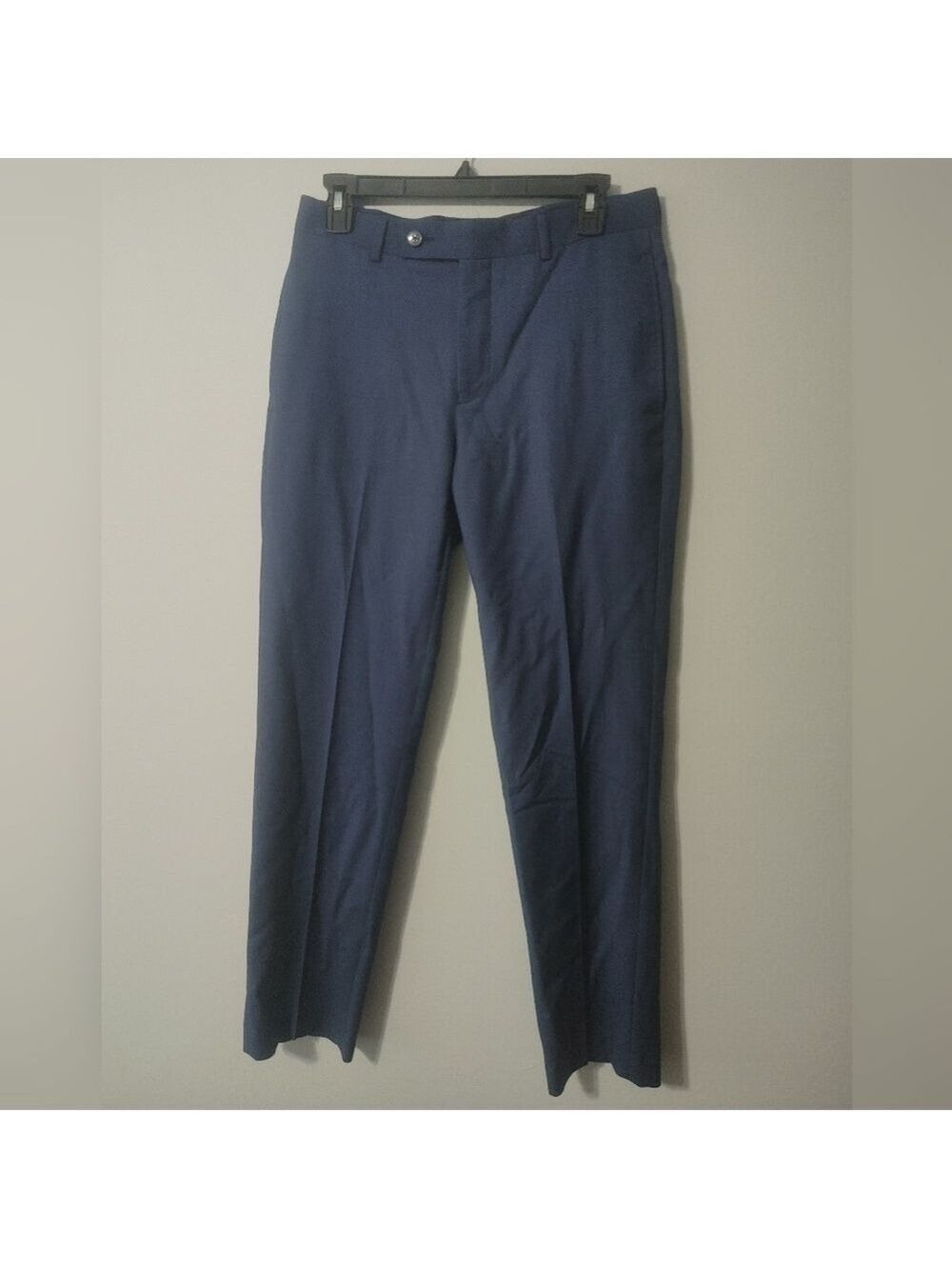 Calvin Klein Men's Dark Blue Wool Dress Pants 30x30
